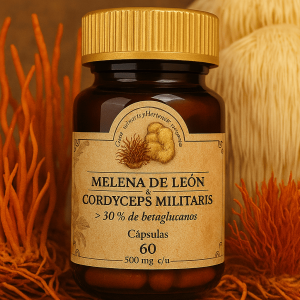 Melena de León & Cordyceps Militaris con Postbióticos