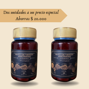 Promo: Siete hongos con Postbióticos x2