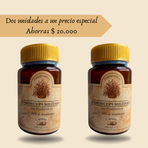 Promo: Cordyceps Militaris con Postbióticos x2